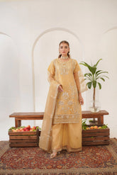 Areej Beige (Stitched 3 Pcs)