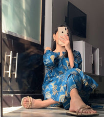 Floral Leaf (Stitched 2 Pcs)